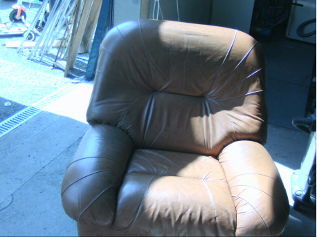 canape 2 fauteuils marrons