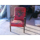fauteuil a fleurs red