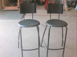 chaise de bar x 2