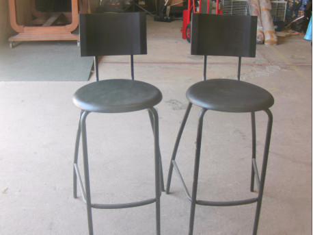 chaise de bar x 2