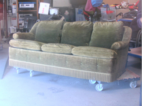CANAPE CONVERTIBLE VERT
