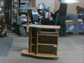 BUREAU LAMPE ROULANT