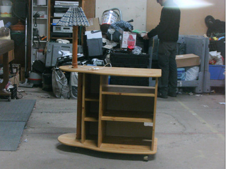 BUREAU LAMPE ROULANT