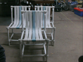 lot de 3 chaises "sea side"  d'Hugonet 