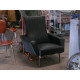 fauteuil noir vintage