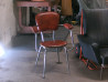 chaise vinage marron