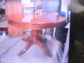 table bois massif/1rallonge